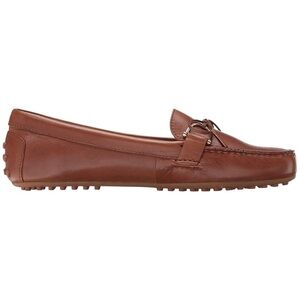 Ralph Lauren Womens’ Briley Brown Leather Mocassin Loafers